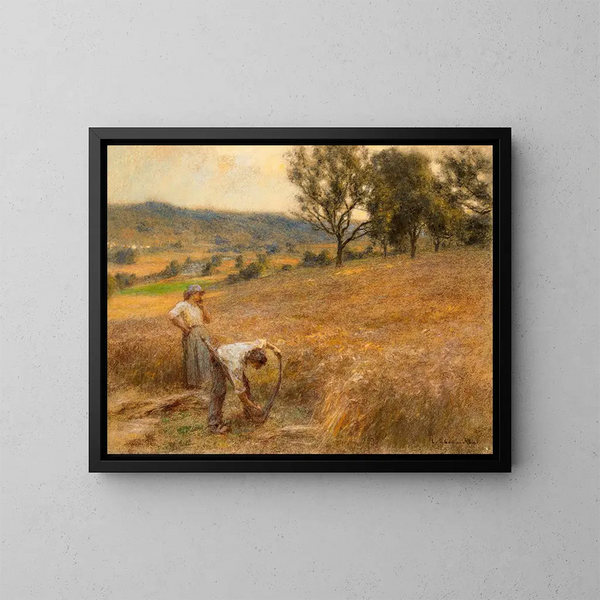 Faucheurs, due figure - Léon Augustin Lhermitte — quadro incorniciato alla parete