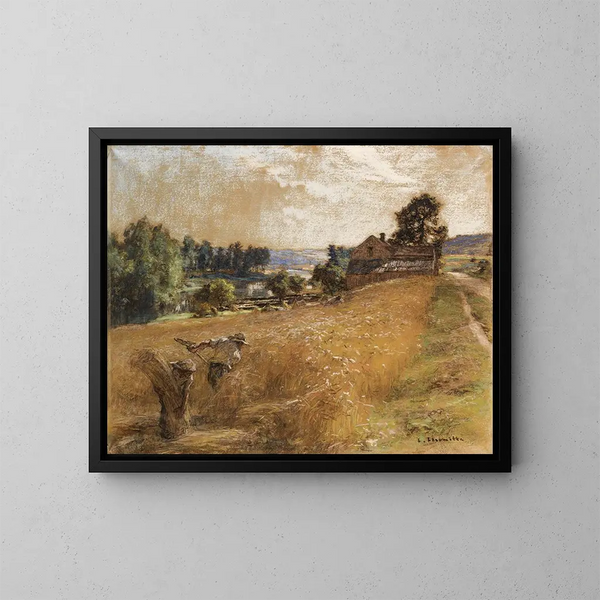 La Fenaison - Léon Augustin Lhermitte — quadro incorniciato alla parete