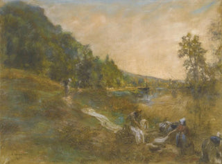 Lon Augustin Lhermitte - Laveuses  la marne le matin.webp