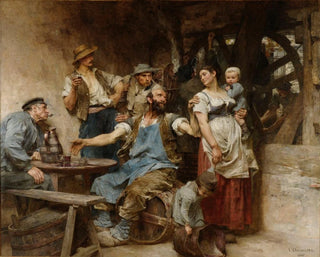 Il vino - Léon Augustin Lhermitte — vista dell’opera