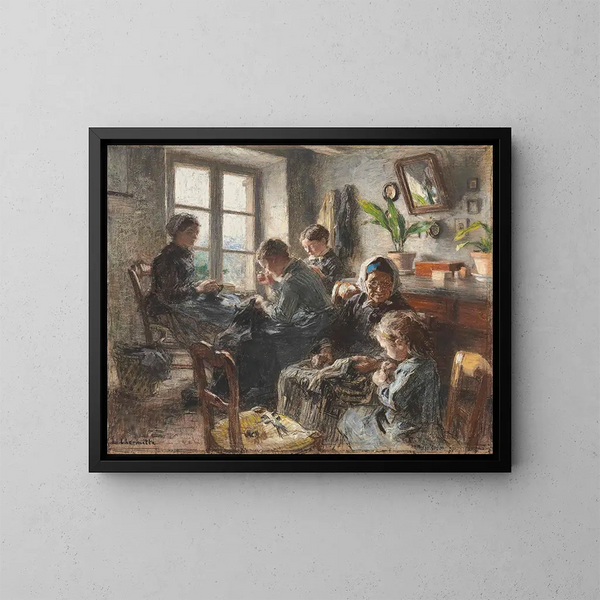 Le sarte - Léon Augustin Lhermitte — quadro incorniciato alla parete