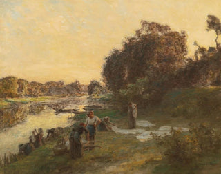 Lon Augustin Lhermitte - Les laveuses  Chelles.webp