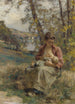 La jeune mère - Léon Augustin Lhermitte — vista dell’opera