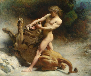 La jeunesse de Samson - Léon Bonnat — vista dell’opera