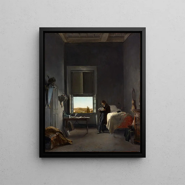 Lon Cogniet - The Artist in His Room at the Villa Medici Rome.webp