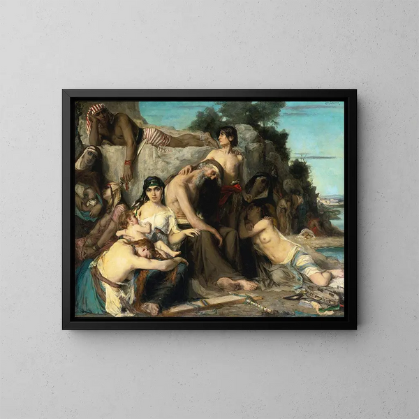 La Captività des Juifs à Babylone - Léon François Comerre — quadro incorniciato alla parete