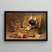 Un panier de chats - Léon Huber — quadro incorniciato alla parete