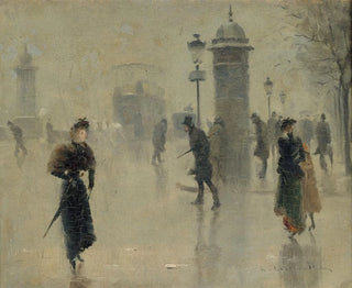 Lon Lematre - Passants sur le boulevard un jour dhiver.webp