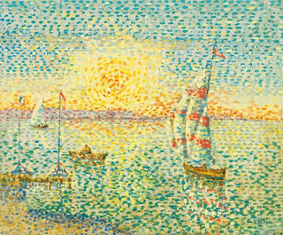 Tramonto al sole - Léon Pourtau — vista dell’opera