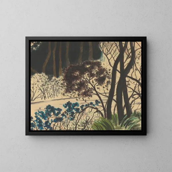 Paesaggio forestale - Léon Spilliaert — quadro incorniciato alla parete