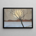 Paesaggio con albero in primo piano - Léon Spilliaert — quadro incorniciato alla parete
