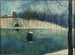 Il parco Léopold di Ostenda con lo stagno e il Trinkhall sotto la neve - Léon Spilliaert — vista dell’opera