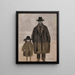 Léon Spilliaert e Madeleine in passeggiata a Ostenda - Léon Spilliaert — quadro incorniciato alla parete