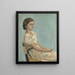 Ritratto di Mlle Simonne Kremer - Léon Spilliaert — quadro incorniciato alla parete