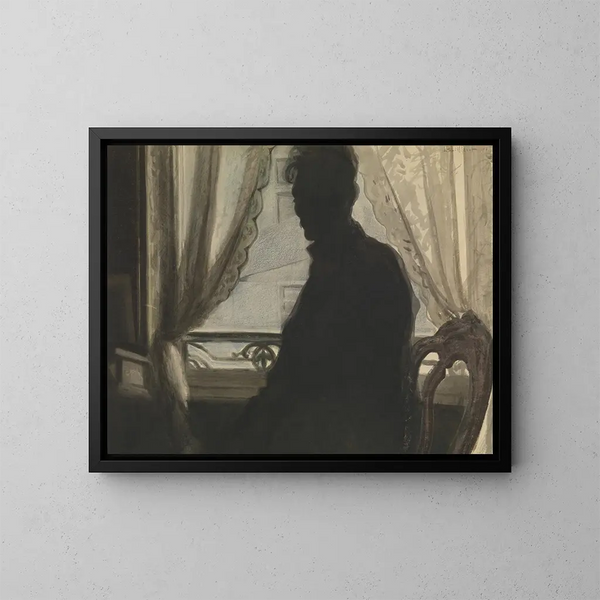Silhouette del pittore - Léon Spilliaert — quadro incorniciato alla parete