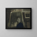 Autoritratto con specchio - Léon Spilliaert — quadro incorniciato alla parete