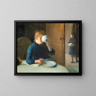Lon tienne Tournes - Woman drinking Coffee.webp