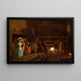 Interno di una fonderia - Léonard Defrance — quadro incorniciato alla parete