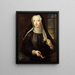 Hedvig Ulrika Taube 1714-1744 anche contessa di Hessenstein - Lorens Pasch l'Ancien — quadro incorniciato alla parete
