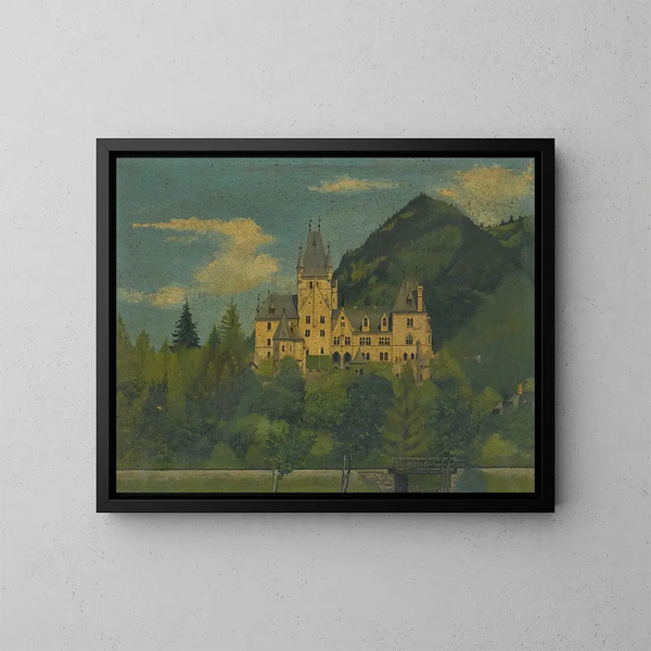 Château de Fischhorn vicino a Zell am See - Lorenz Duregger — quadro incorniciato alla parete