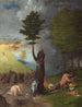 Allegoria della virtù e del vizio - Lorenzo Lotto — vista dell’opera