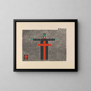 Uomo - Lothar Schreyer — quadro incorniciato alla parete