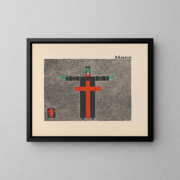 Uomo - Lothar Schreyer — quadro incorniciato alla parete