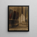Interno di una cattedrale - Louis-Adolphe Hervier — quadro incorniciato alla parete