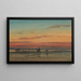 Tramonto in Egitto con due beduini su cammelli - Louis-Amable Crapelet — quadro incorniciato alla parete