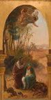 Le repos pendant la fuite en Égypte - Louis-Antoine-Léon Riesener — vista dell’opera