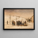 Soldati e Cantinière alle Fortificazioni - Louis-Émile Benassit — quadro incorniciato alla parete