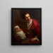 Presunto ritratto di Edme Bouchardon - Louis-Gabriel Blanchet — quadro incorniciato alla parete