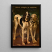 Due cani - Louis-Godefroy Jadin — quadro incorniciato alla parete