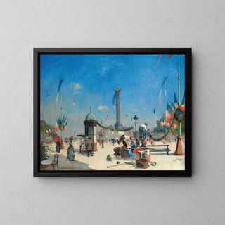 LouisJules Dumoulin - Preperation For 14 Juillet Celebrations Place De La Bastille Paris.webp