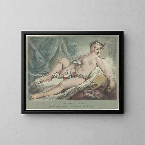 Il Risveglio di Venere - Louis-Marin Bonnet — quadro incorniciato alla parete