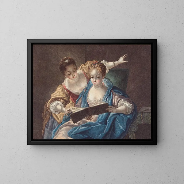 I musicisti fini - Louis-Marin Bonnet — quadro incorniciato alla parete