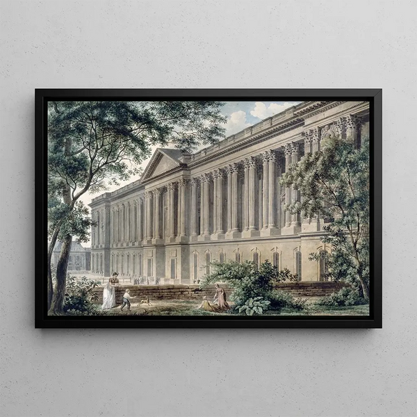 LouisPierre Baltard - La colonnade du Louvre prise du jardin de lhtel du comte dAngiviller.webp