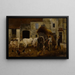 Gruppo di buoi nel cortile della fattoria - Louis-Robert Carrier-Belleuse — quadro incorniciato alla parete