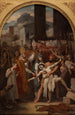 Guérison d'un possédé lors de la translation des corps de saint Gervais et de saint Protais - Louis-Vincent-Léon Pallière — vista dell’opera