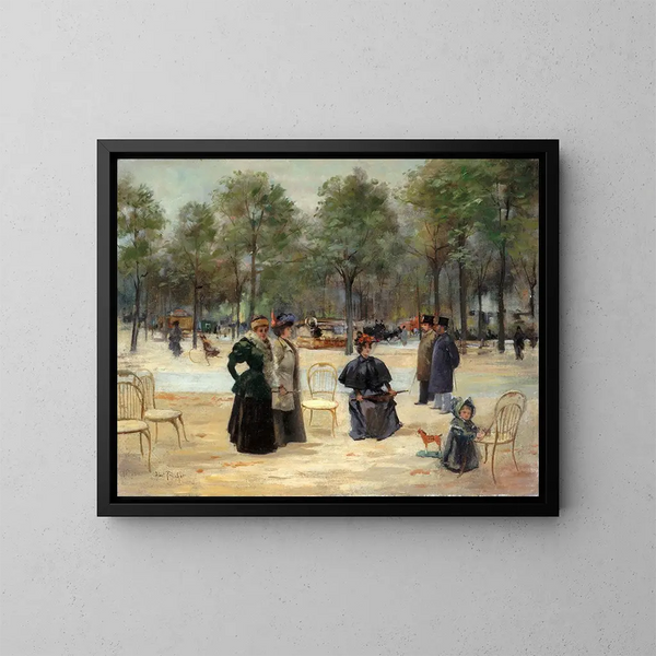 Aux Champs-Élysées - Louis Abel-Truchet — quadro incorniciato alla parete