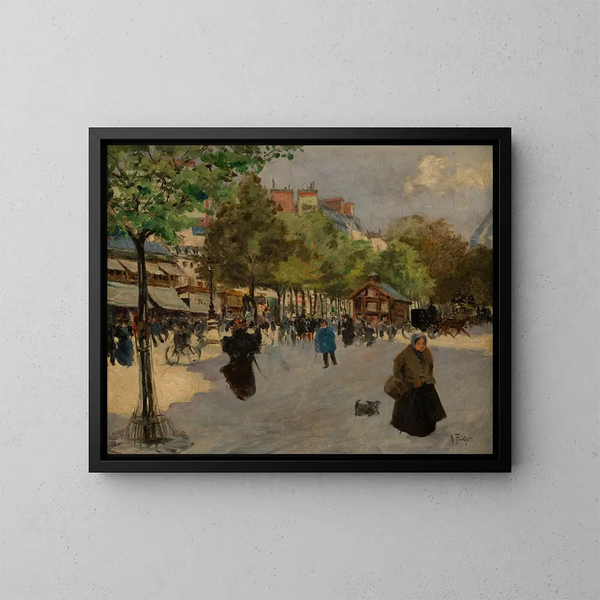 Le boulevard de Clichy - Louis Abel-Truchet — quadro incorniciato alla parete