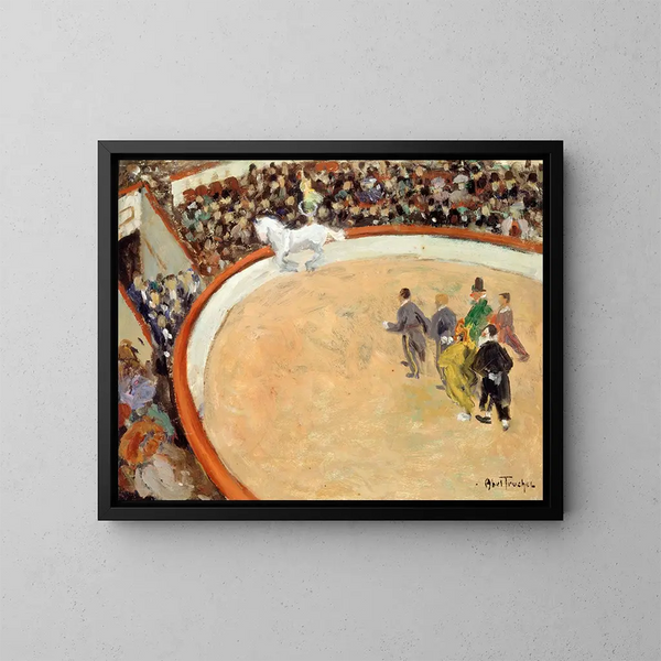 Il circo Medrano, boulevard Rochechouart - Louis Abel-Truchet — quadro incorniciato alla parete