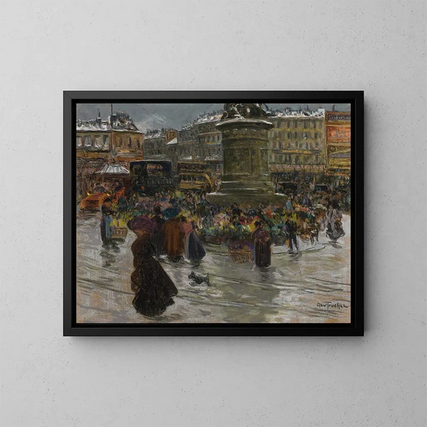 Place de la République - Louis Abel-Truchet — quadro incorniciato alla parete