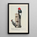 Redhead le Pic épeiche Downy le Pic mineur - Louis Agassiz Fuertes — quadro incorniciato alla parete
