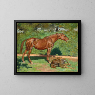 Louis Anquetin - Jument et son poulain.webp