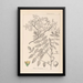 Herbier de la flore française Pl0160 - Louis Antoine Cusin — quadro incorniciato alla parete