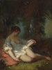 Dei lettori in un parco - Louis Antoine Estachon — vista dell’opera