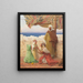 su i tetti della città bianca di Tanger - Louis Auguste Girardot — quadro incorniciato alla parete