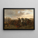 Truppe bavarese e francese nel tumulto della battaglia - Louis Braun — quadro incorniciato alla parete