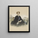 Ritratto di Maria Elisabeth Adolphine Waller-Schill - Louis Chantal — quadro incorniciato alla parete